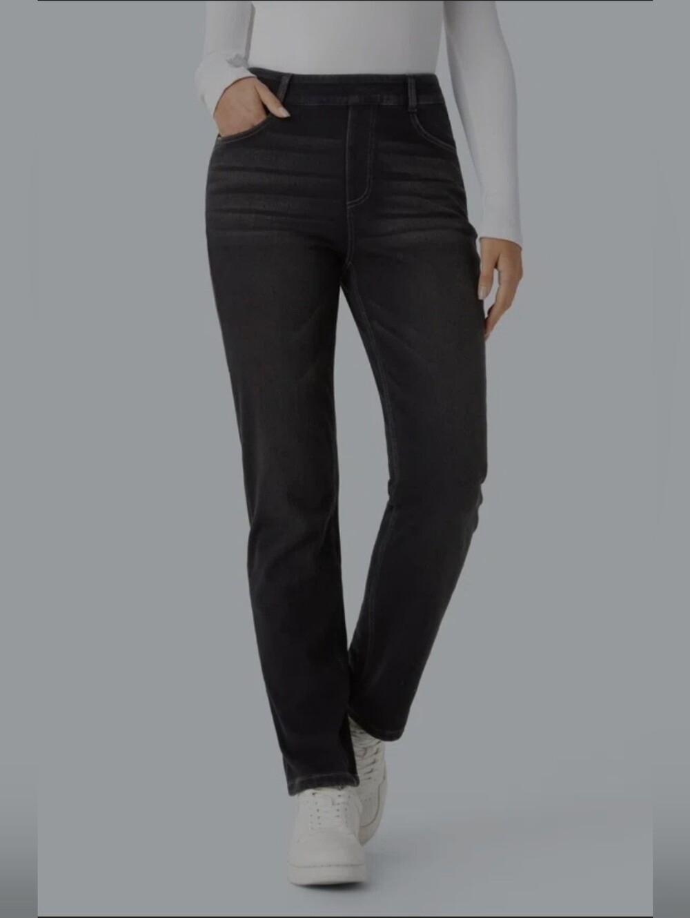Halara Black Straight Leg Jeans